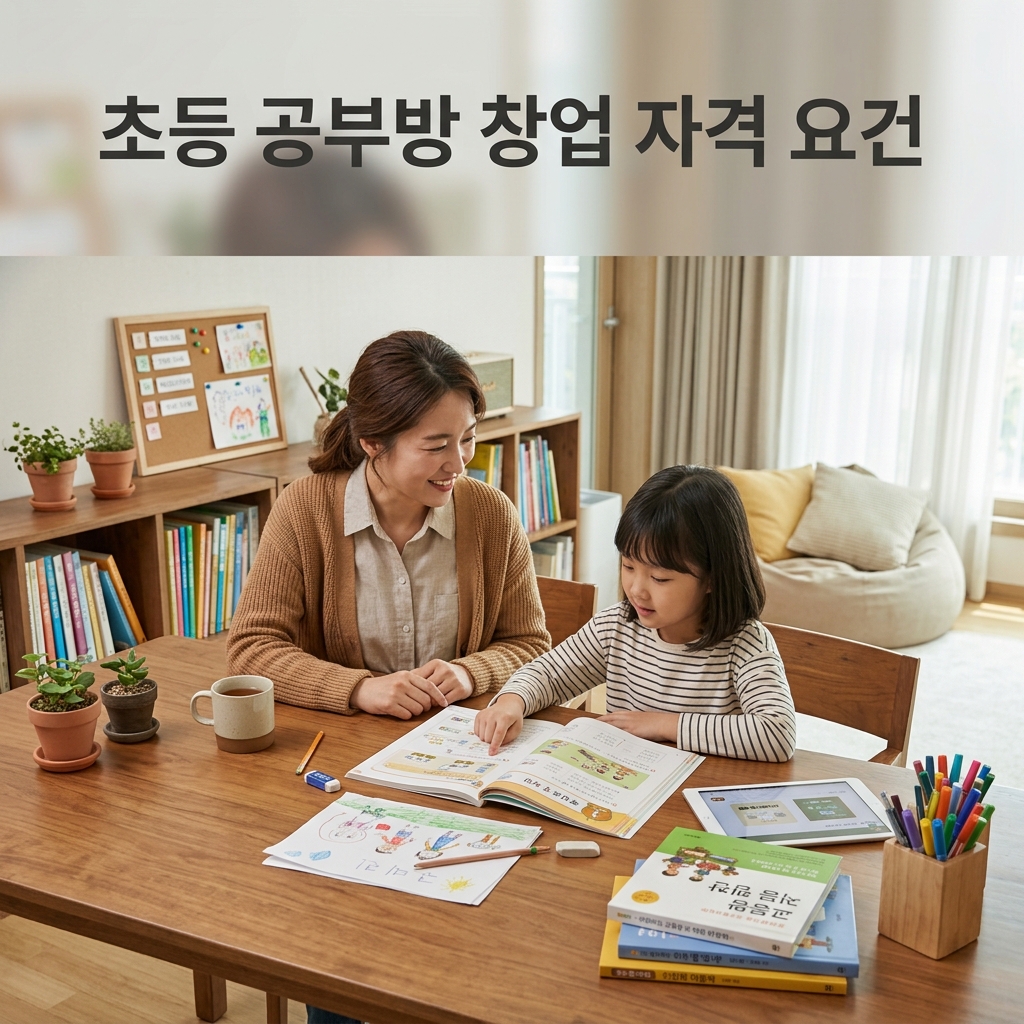 초등 공부방 창업 자격 요건