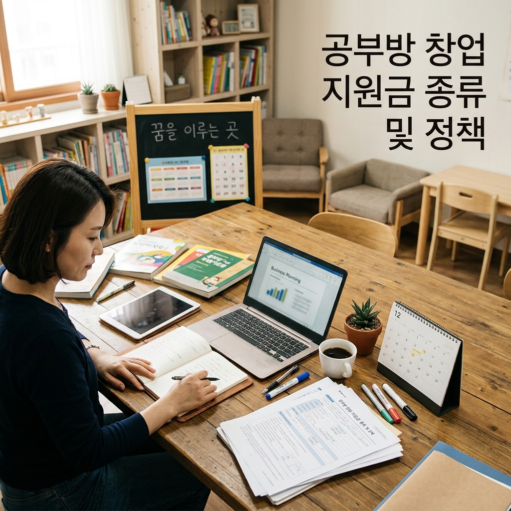 공부방 창업 지원금 종류 및 정책