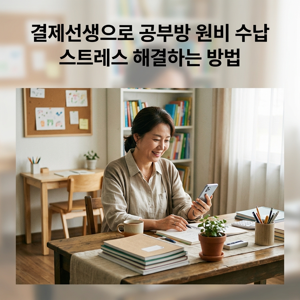 결제선생으로 공부방 원비 수납 스트레스 해결하는 방법